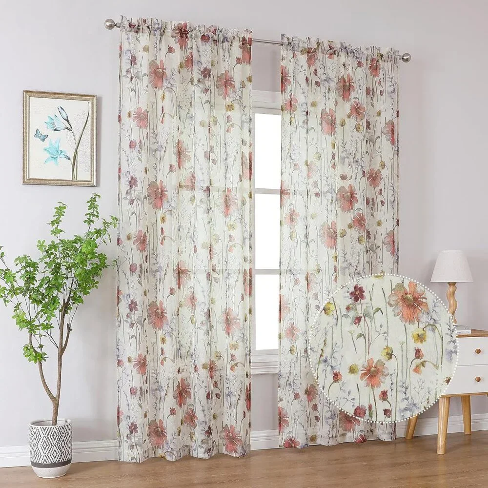 Crushed Sheer Curtains